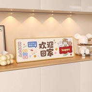 Hgd欢迎回家入户进门摆台画玄关鞋柜装饰画客厅桌面装饰品寓意好摆件Welcome Home Entrance Table Painting, Foyer Shoe Cabinet Decorative