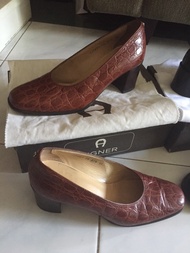 Sepatu Etienne Aigner Munich CASTENIA 177601 Croco Preloved Original