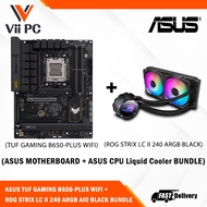 ASUS ROG STRIX Dual LC II 240 ARGB AIO CPU Liquid Cooler + ASUS TUF GAMING B650-PLUS AM5 ATX Motherb