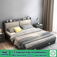 [Pre-Order]Wooden Storage Bed Master Bedding Double Bed Modern Simple Tatami Small Unit Air Pressure High Box Bed Storage Box Bed