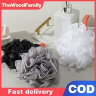 TheWoodFamily 1 Piece Of Soft Loofah Sponge Bath Ball For Soap 2-in-1 Soap Dispenser And Body Scrub 