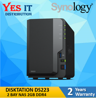 Synology  DS223J / DS223 / DS224+ / DS225+ Bay NAS - (Intel Celeron J4125 2.0/2.7Ghz 2GB DDR42 x GbE
