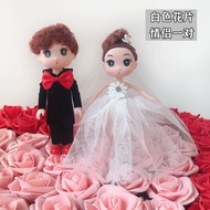 YQ Wedding Celebration Decoration Car Head Doll Wedding Doll Groom Bride Doll Pair Wedding Car Doll Plug-in Supplies