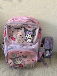 Kuromi Sanrio 書包 ，筆袋