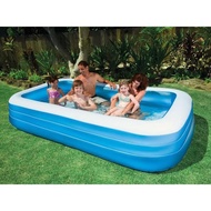 LARGE PLAIN SQUARE CHILDREN'S SWIMMING POOL SIZE 305CM