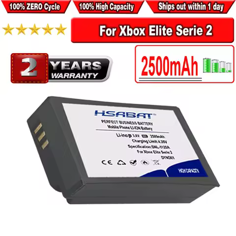 HSABAT 2500mAh DYND01 Battery for Microsoft XBOX Elite 2 Series 1797