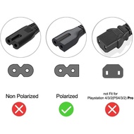 10FT 2-Prong AC Power Cord Compatible with Vizio Sound Bar System S2120W-E0, S4251W-B4B, Vizio D/E/M