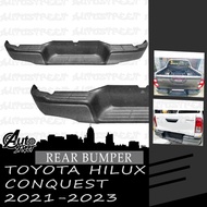 Toyota Hilux Conquest 2021-2023 Rear Bumper Guard Nudge Style (Black)