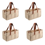 (VFOP) 4X Baby Felt Storage Nursery Organizer Basket Infant Diaper Bag with Handle Changing Nappy Ki