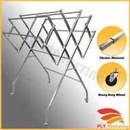 Promotion BIG SIZE Foldable Mobility Stainless Steel Clothes Hanger / Clothing Drying Rack / Rak Pen