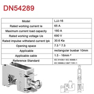 Busbar System Cable Connection Clip LJJ-16 Stainless Steel Wire Clamp 65A 7.5X7.5(DN54289) T7G3