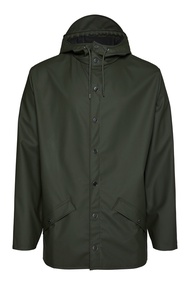 RAINS Jacket經典基本款防水外套/ 綠色/ S碼
