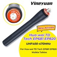【TX-91】NEW Hua-wei TD Tech EP681 EP820 Walkie Talkies Antenna 10cm/3.9inch 400-470MHz Radio Antenna