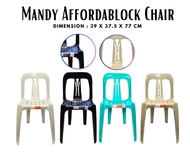 [ONHAND] [NEW] MANDY AFFORDABLOCK CHAIR / AFFORTABLE BLOCK CHAIR / MONOBLOCK  CHAIR / MONOBLOCK / CH