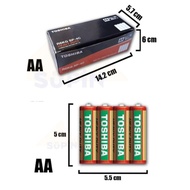 Toshiba Heavy Duty AA Batteries 4/12Pcs东芝重型 AA 电池 4/12 片Toshiba/Maxwell Heavy Duty AA Battery 4 / 12