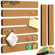 KATAKAN Pushpin Cork Board, Removable Frameless Self Adhesive Cork Board, Multifunctional Self Adhes