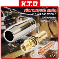 1SET MB15 MIG CO2 of WELDING GAS NOZZLE + TIP HOLDER + 0.8 CONTACT TIP / MIG ACCESSORIES