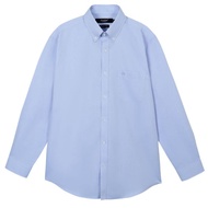 OASIS Masterpiece เสื้อเชิ้ตผู้ชาย แขนยาว สีพื้น ผ้า cotton รุ่น MPWLC-4475 สีดำ  ฟ้า  ขาว