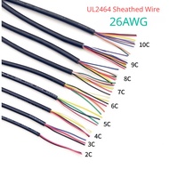 10Meters UL2464 Sheathed Wire 26AWG Copper Signal Cable 2 3 4 5 6 7 8 Core Soft  Electronic Audio Wi