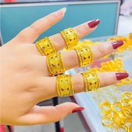 REPLIKA Aceh Ring 24krt Gold Plated Crum Light Gold 8 grams Premium Gold Replica Women's Ring