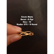 Openwork Gold Ring, 0.9g, 375 Grain 8 Carat/