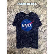 (2nd Hand) NASA LOGO OVP: Buzz Aldrin T-Shirt Overprint Screen Print All Over 1