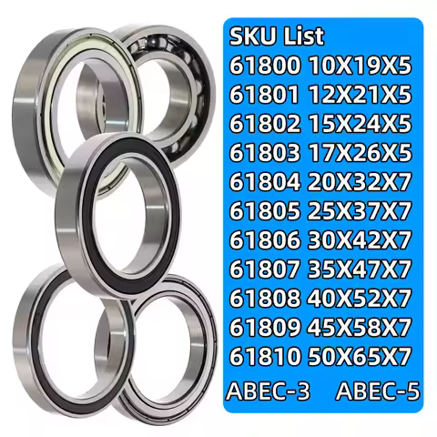 Bearing 61800 68101 61802 61803 61804 61805 61806 61807 61808 61809 61810 DALUO Thin-Section Bearing