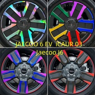 JAECOO 6 EV iCAUR 03 Car 18 inch 19 inch wheel hub sticker Jaecoo J6 Decorative steel rim scratch re