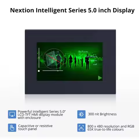 NEXTION NX8048P050-011C-Y /011R-Y 5Inch LCD-TFT HMI Capacitive Touch Display Module Intelligent Seri
