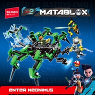 Ejen Ali x Sembo Block MATABLOX Enter Neonimus Gift Decoration Building Brick Toy 103533