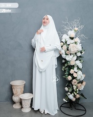 GAMIS UMROH AZALEA ZIRA SET KHIMAR FRENCH SYARI COUPLE IBU ANAK