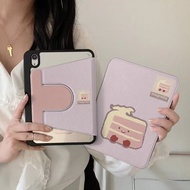 Purple Bread iPad Air 4/5/6/7 Protective Case 9th Generation Rotating Acrylic 8th Generation Apple i