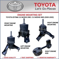ENGINE MOUTNING SET - TOYOTA ESTIMA 3.0 MCR30 2WD / 3.0 MCR40 4WD (2000-2005)