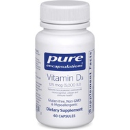 Pure Encapsulations Vitamin D3 125 mcg (5,000 IU) - Supplement to Support , Joint, Breast, Heart, Co