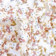 1 pcs rabbit cabochon flatback charm cute kawaii cartoon resin bunny diy accessory decoden cream glu