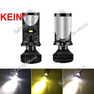 KEIN Tricolor Mini Projector Lens H4 Led Head Lamp HS1 H4 Led Headlight HB2 9003 Car Headlight Motor