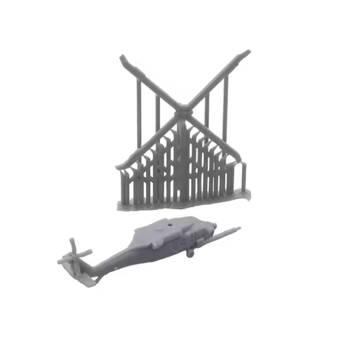 5Sets HH-60W Rescue Eagle Helicopter 1/2000 1/700 1/400 1/350 Scale Model Airplane Opening Wing Resi