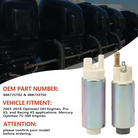 2 PCS High/Low Pressure Fuel Pump Module for 2003-2018 Mercury Marine Outboard 75hp-300hp Optimax DF