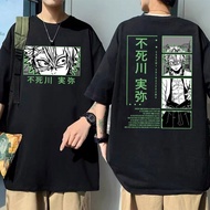 Anime Demon Slayer Shinazugawa Sanemi Double Sided Print T Shirt Men Casual Loose Tshirt Men'S Manga Short Sleeve T-Shirt S-4XL-5XL-6XL