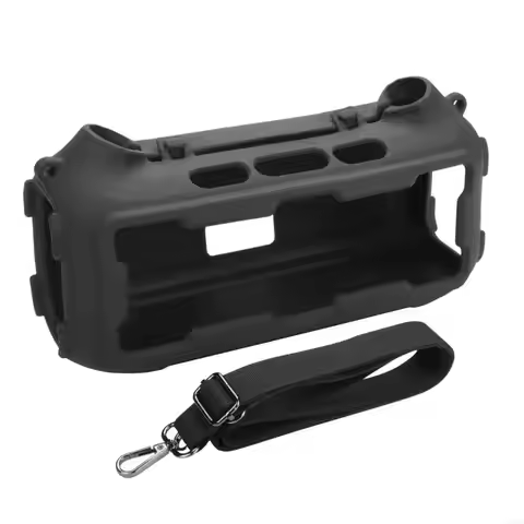 Q6PA Protective Silicone Case For Boom 2 Outdoor Speaker With Adjustable Shoulder Strap And Precise 
