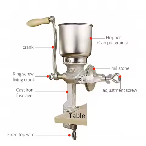 2021 Newest Stainless 2-roller Barley Malt Mill Grain Grinder Crusher For Homebrew Wholesale & Drops