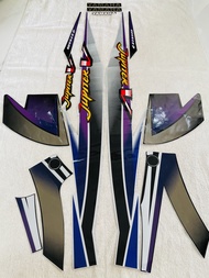 Bộ tem decal dán xe máy Yamaha Jupiter V màu bạc zin thái siêu đẹp