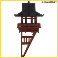 Gazebo Decor Bonsai Accessory Pavilion Landscape Mini Statues for Miniature Garden sjchuanckj