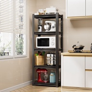 AT/💚Thickened Kitchen Storage Rack Floor Multi-Layer Microwave Oven Storage Rack Household Seasoning Rack Oven Pot Rack