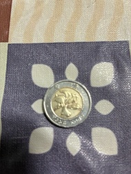 1995年 港幣 十元 10蚊 香港 硬幣 洋紫荊 （錯體 by offer) A