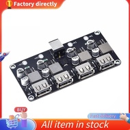 In stock-QC3.0 QC2.0 USB Fast Charger Board 4XUSB Port DC-DC Converter DC12V-30V to DC 3-12V Chargin