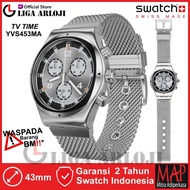 SWATCH YVS453MA TV TIME Jam Tangan Pria CHRONOGRAPH Original Swiss