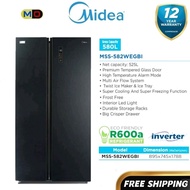 New Midea Refridgerator MSS-582WEGBI SBS