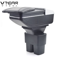 Vtear For Nissan NV200 Evalia armrest box USB Charging interface heighten central Store content box