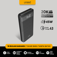 UNEED 20000mAh Powerbank Support Laptop 45W QC 4.0 PD 3.0 PPS - UPB152